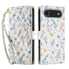  iPhone Air Fodral Rhombus L&auml;der Blommor Vit - Teknikhallen.se
