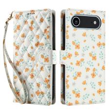  iPhone Air Fodral Rhombus L&auml;der Blommor Vit - Teknikhallen.se