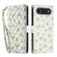 iPhone Air Fodral Rhombus L&auml;der Blommor Vit - Teknikhallen.se