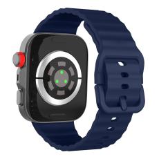 KALEBOL KALEBOL Huawei Watch Fit 4 Pro/4/3 Armband Wave Silikon M&ouml;rk Bl&aring; - Teknikhallen.se