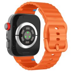  Huawei Watch Fit 4 Pro / 4 / 3 Klockarmband Wave Silikon Orange - Teknikhallen.se