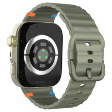  Huawei Watch Fit 4 Pro / 4 / 3 Klockarmband Wave Silikon Gr&ouml;n - Teknikhallen.se