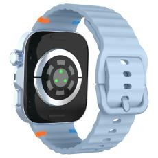  Huawei Watch Fit 4 Pro / 4 / 3 Klockarmband Wave Silikon Bl&aring; - Teknikhallen.se