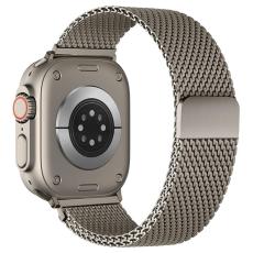  Apple Watch 42/44/45/46/49 mm Armband Milanese Titanium - Teknikhallen.se