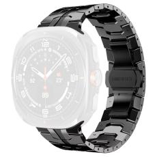  Galaxy Watch Ultra (2025) / 47 mm Armband Metall Svart - Teknikhallen.se