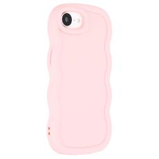  iPhone 17e / 16e Mobilskal Wavy Ljus Rosa - Teknikhallen.se