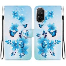 Xiaomi Redmi A5 Fodral Med Tryck Blommor / Fj&auml;rilar Bl&aring; - Teknikhallen.se