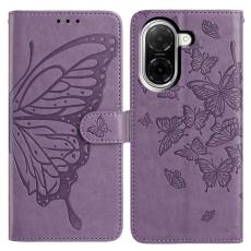  Xiaomi Redmi A5 Fodral Med Fj&auml;ril Tryck Lila - Teknikhallen.se