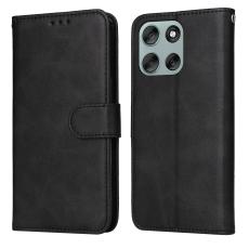  Motorola Moto G56 5G Fodral L&auml;der Svart - Teknikhallen.se