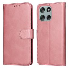  Motorola Moto G56 5G Fodral L&auml;der Ros&eacute;guld - Teknikhallen.se