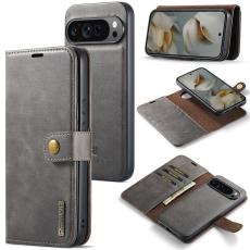 DG.MING DG.MING Google Pixel 10 Pro XL 2in1 Magnet Fodral / Skal Gr&aring; - Teknikhallen.se