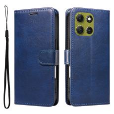  Motorola Moto G86 Power / G86 5G Fodral L&auml;der Bl&aring; - Teknikhallen.se