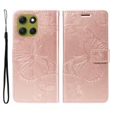  Motorola Moto G86 Power/G86 5G Fodral Fj&auml;ril Tryck Ros&eacute;guld - Teknikhallen.se