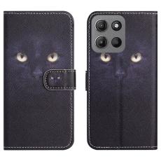  Motorola Moto G86 Power/G86 5G Fodral L&auml;der Katt &Ouml;gon - Teknikhallen.se
