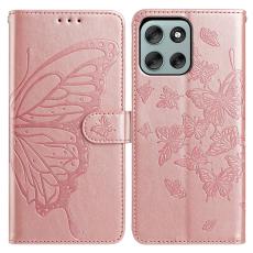  Motorola Moto G56 5G Fodral Fj&auml;ril Tryck Ros&eacute;guld - Teknikhallen.se