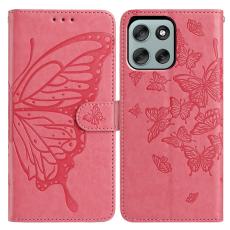  Motorola Moto G56 5G Fodral Fj&auml;ril Tryck Rosa - Teknikhallen.se