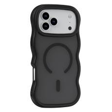  iPhone 17 Pro Max Skal MagSafe Wavy Matt Svart - Teknikhallen.se