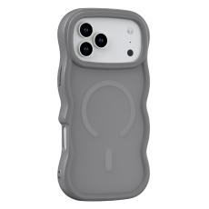  iPhone 17 Pro Max Skal MagSafe Wavy Matt Gr&aring; - Teknikhallen.se