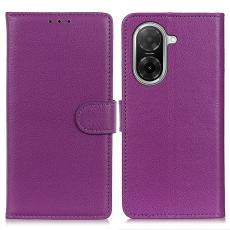  Xiaomi Redmi A5 Fodral Litchi L&auml;der Lila - Teknikhallen.se