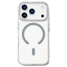  iPhone 17 Pro Max Skal MagSafe Transparent / Gr&aring; - Teknikhallen.se