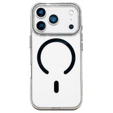  iPhone 17 Pro Max Skal MagSafe Transparent / Svart - Teknikhallen.se