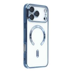  iPhone 17 Pro Max Skal MagSafe Electroplated TPU Bl&aring; - Teknikhallen.se