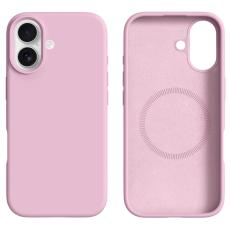  iPhone 17 Skal MagSafe Liquid Silikon Rosa - Teknikhallen.se
