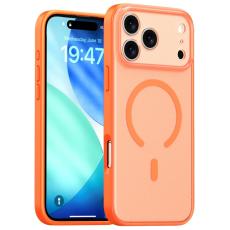  iPhone 17 Pro Max Skal MagSafe Skin Feel Frosted Orange - Teknikhallen.se