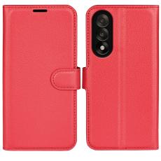  OnePlus Nord 5 5G Fodral Litchi L&auml;der R&ouml;d - Teknikhallen.se