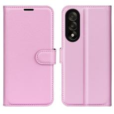  OnePlus Nord 5 5G Fodral Litchi L&auml;der Ljus Rosa - Teknikhallen.se