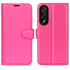  OnePlus Nord 5 5G Fodral Litchi L&auml;der Rosa - Teknikhallen.se