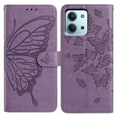  Xiaomi Redmi 15C Fodral Fj&auml;ril Tryck Lila - Teknikhallen.se