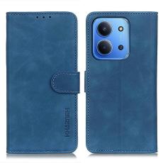 KHAZNEH KHAZNEH Xiaomi Redmi 15C Fodral Retro L&auml;der Bl&aring; - Teknikhallen.se