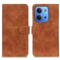 KHAZNEH KHAZNEH Xiaomi Redmi 15C Fodral Retro L&auml;der Brun - Teknikhallen.se