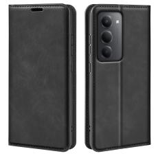  Xiaomi Redmi 15 Fodral Skin Touch L&auml;der Svart - Teknikhallen.se