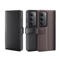  Xiaomi Redmi 15 Fodral Premium &Auml;kta L&auml;der Brun - Teknikhallen.se