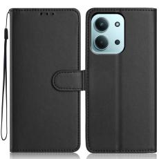  Xiaomi Redmi 15C Fodral L&auml;der Svart - Teknikhallen.se