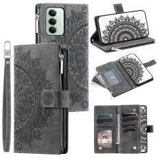  Xiaomi Redmi 15 Fodral Mandala L&auml;der Gr&aring; - Teknikhallen.se