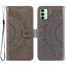  Xiaomi Redmi 15 Fodral Mandala L&auml;der Gr&aring; - Teknikhallen.se