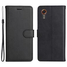  Samsung Galaxy Xcover 7 Fodral L&auml;der Svart - Teknikhallen.se