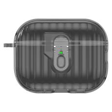  AirPods Pro 3 Skal Hybrid Shell Texture Tonad Svart - Teknikhallen.se