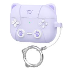  AirPods Pro 3 Skal Silikon Med Nyckelring Katt Ljus Lila - Teknikhallen.se