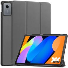  Lenovo Idea Tab Fodral Tri-Fold L&auml;der Gr&aring; - Teknikhallen.se