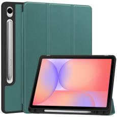  Samsung Galaxy Tab S10 Lite Fodral Tri-Fold Pennh&aring;llare Gr&ouml;n - Teknikhallen.se