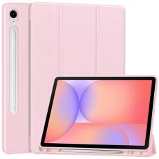  Samsung Galaxy Tab S10 Lite Fodral Tri-Fold Pennh&aring;llare Rosa - Teknikhallen.se