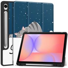  Samsung Galaxy Tab S10 Lite Fodral Tri-Fold Katt - Teknikhallen.se