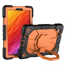  Galaxy Tab A11 Skal Kickstand Shockproof Svart / Orange - Teknikhallen.se