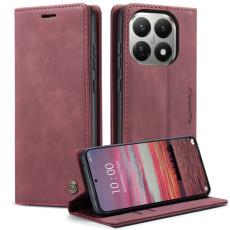 CASEME CASEME Xiaomi 15T Fodral Flip Retro L&auml;der R&ouml;d - Teknikhallen.se
