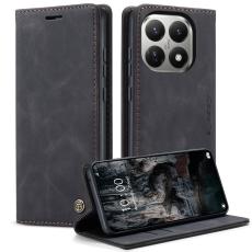 CASEME CASEME Xiaomi 15T Fodral Flip Retro L&auml;der Svart - Teknikhallen.se