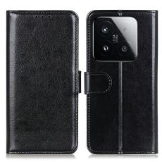  Xiaomi 15T Fodral Crazy Horse L&auml;der Svart - Teknikhallen.se
